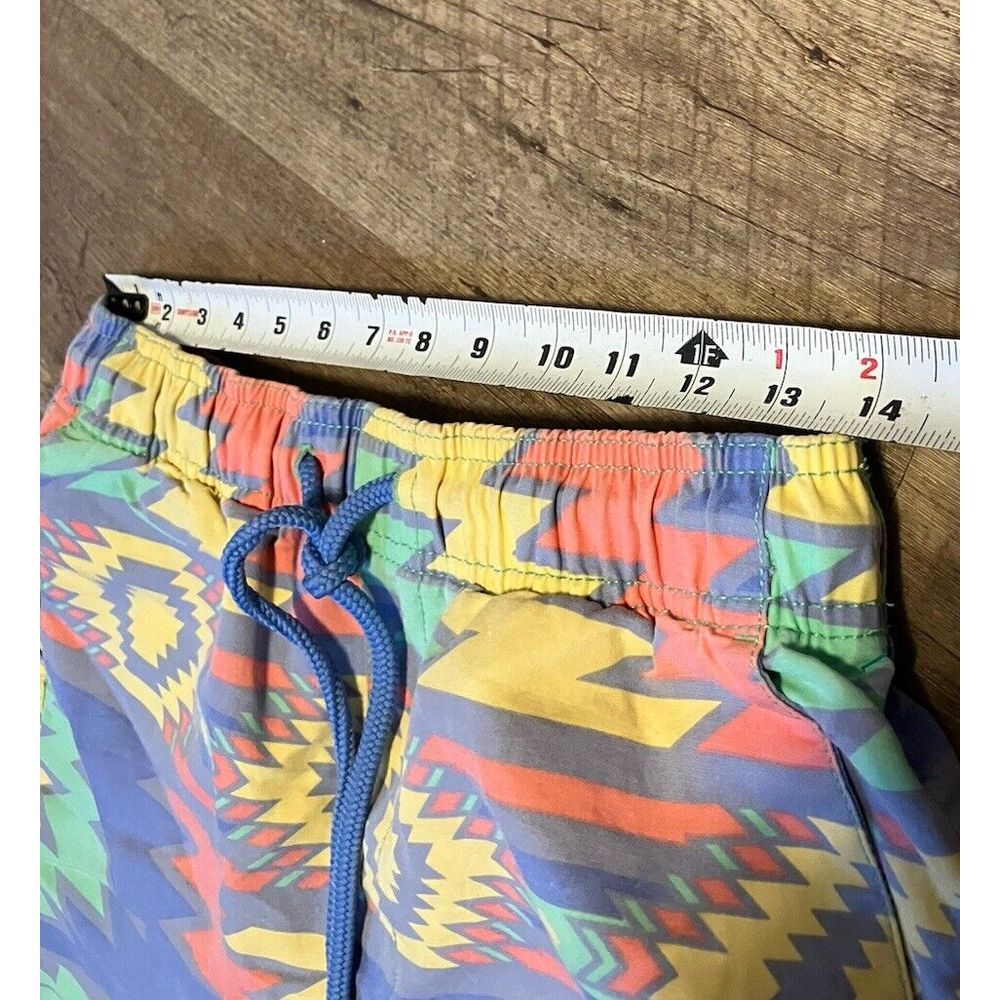 Rowdy Gentleman Mens Small Swim Trunks Pastel Southwestern Geometric Mesh Lined - Picture 3 of 8